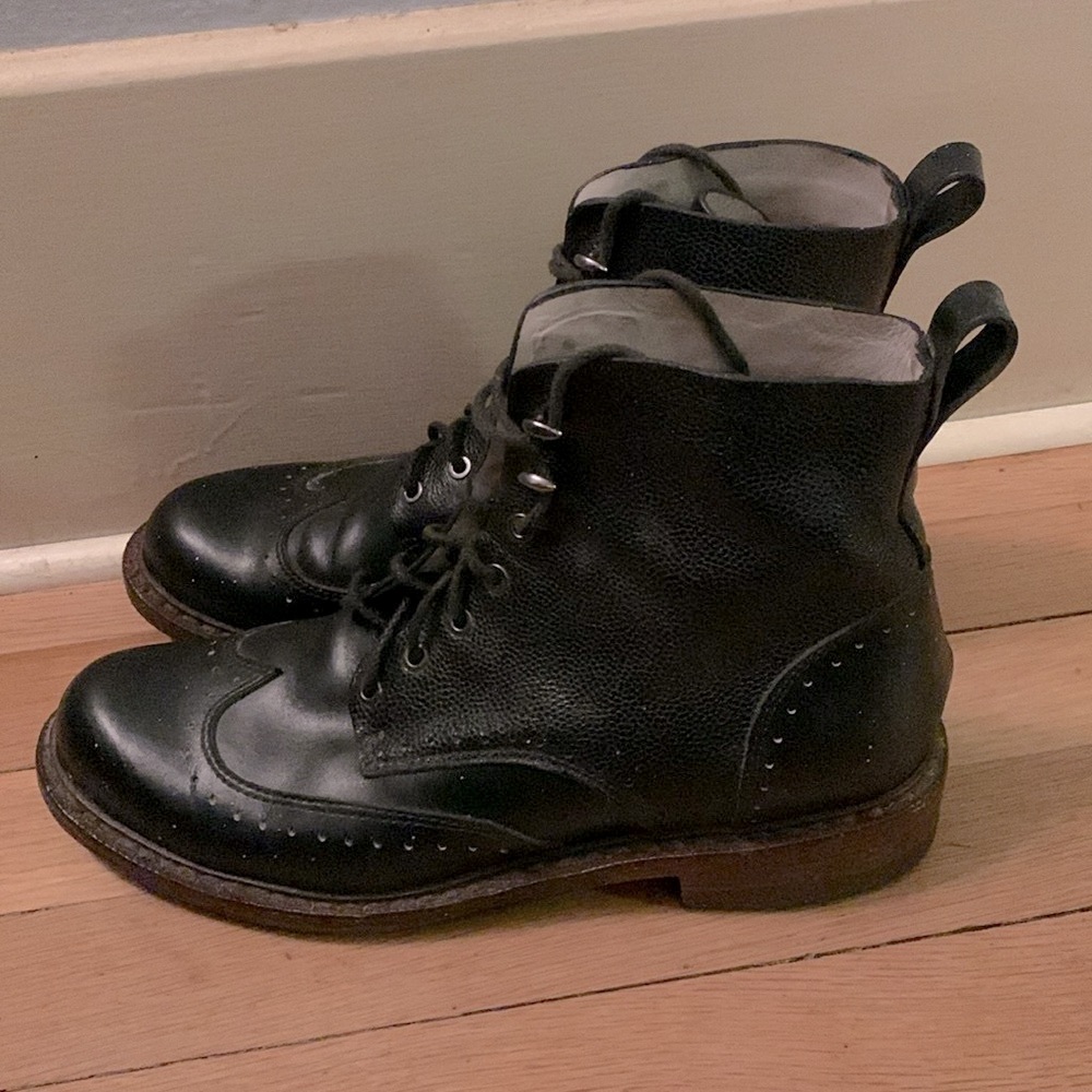 Rag & Bone leather Cozen wingtip lace-up boots EU 38 - Picture 3 of 8